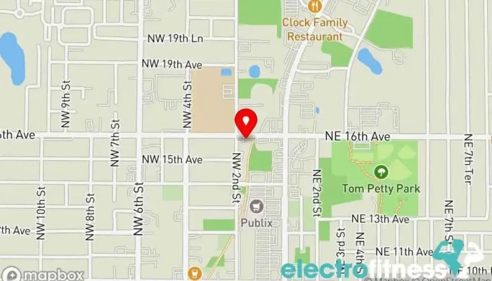 map of Flow Space Healing Arts Yoga studio, Wellness center in Gainesville