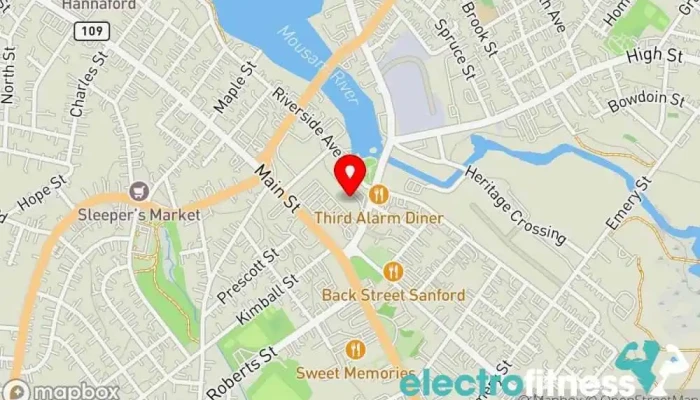 map of For Time Fitness Gym in Sanford