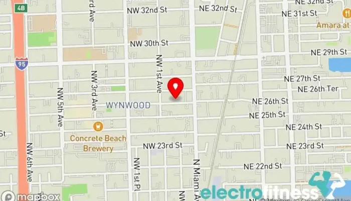 map of FORM50 Fitness Miami Gym, Fitness center, Personal trainer in Miami