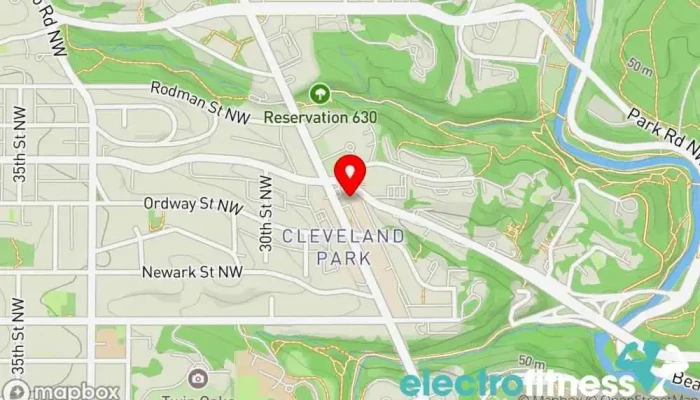 map of Foundation Fitness of Cleveland Park Gym, Nutritionist, Personal trainer, Weight loss service, Yoga studio in Washington