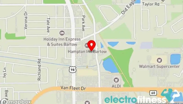 map of FTGU Fitness Fitness center, Personal trainer, Summer camp organizer in Bartow