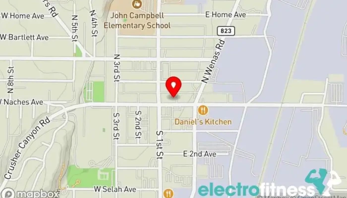 map of Fully Charged Fitness Gym, Boot camp, Fitness center, Physical fitness program in Selah