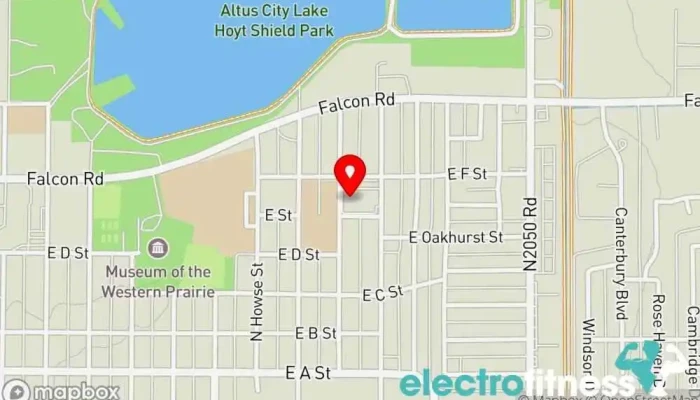 map of Fusion Fitness Gym, Takeout restaurant, Physical fitness program, Wellness center, Yoga studio in Altus