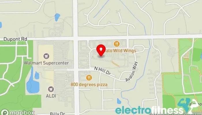 map of Fusion Yoga Yoga studio in Fort Wayne