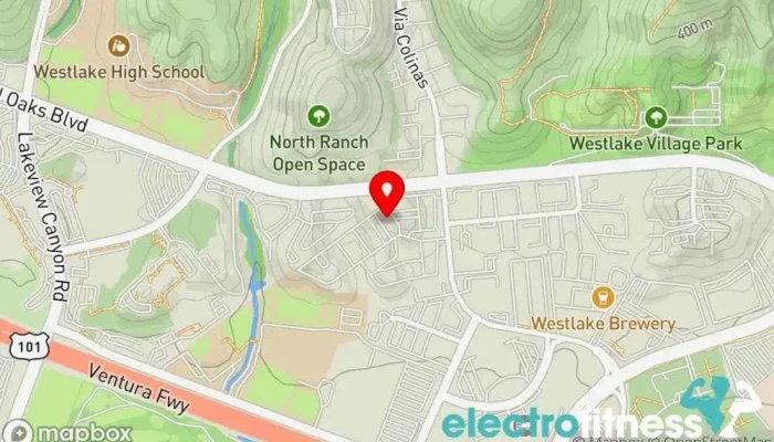 map of FYTS Fitness Gym in Westlake Village