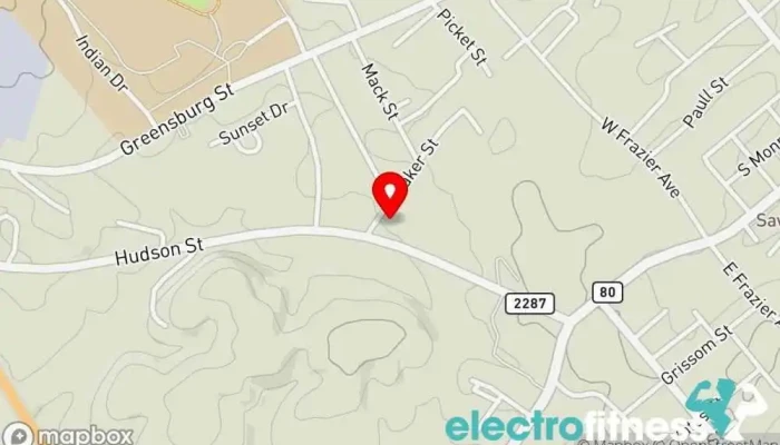 map of G2R Project Training and fitness Center Gym in Columbia