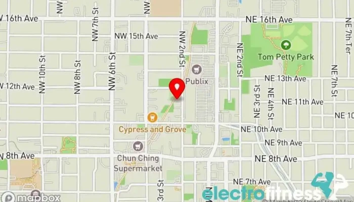 map of Gainesville Barbell Gym in Gainesville