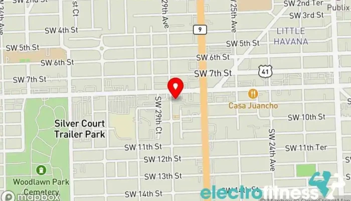 map of Gallo 8 Gym Gym, Fitness center, Health consultant, Nutritionist, Personal trainer, Physical fitness program in Miami