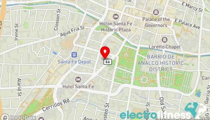 map of General Fitness Gym in Santa Fe