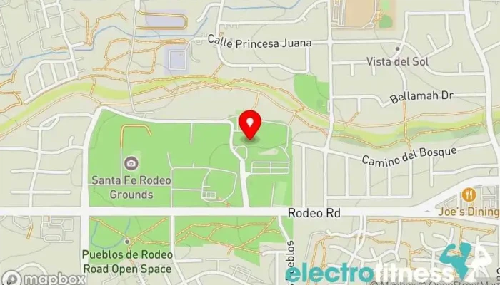 map of Genoveva Chavez Community Center Recreation center, Sports complex in Santa Fe