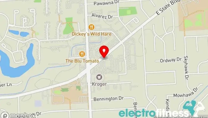 map of Georgetown Square Shopping mall in Fort Wayne