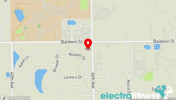 map of Get emPowered Fitness Studio Gym, Physical fitness program in Hudsonville