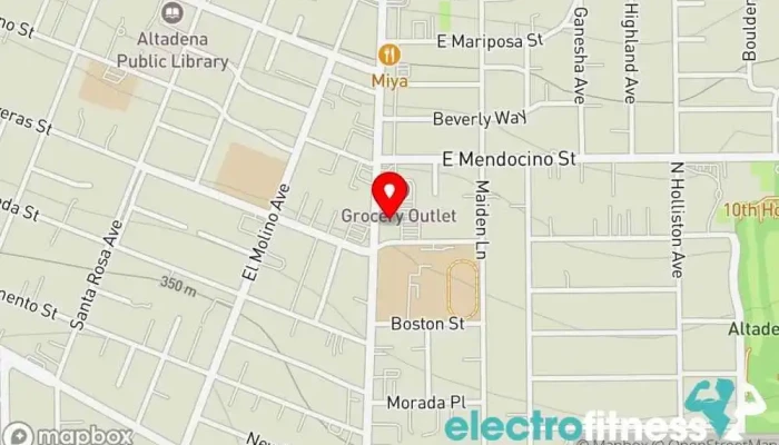 map of GET FIT Gym in Altadena