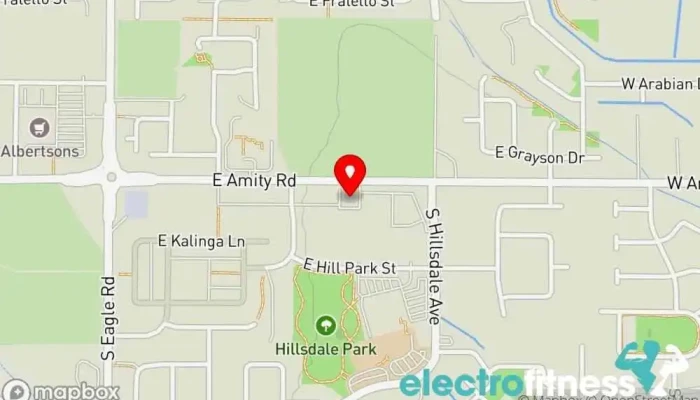 map of Get Fit Meridian Fitness center in Meridian