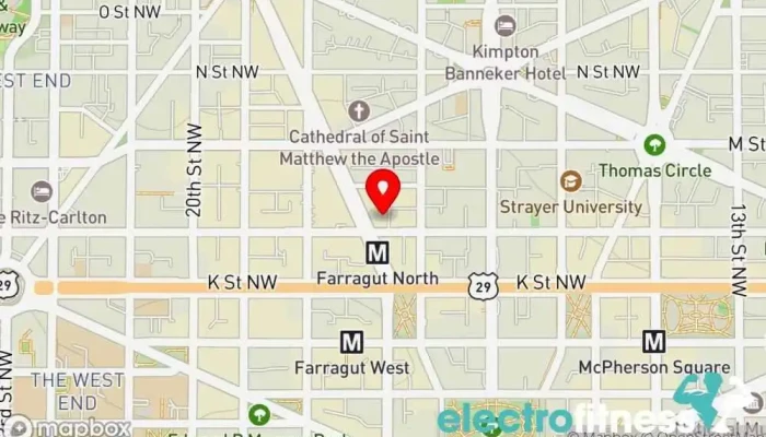 map of Gold's Gym - Dupont Circle Gym, Fitness center, Personal trainer in Washington