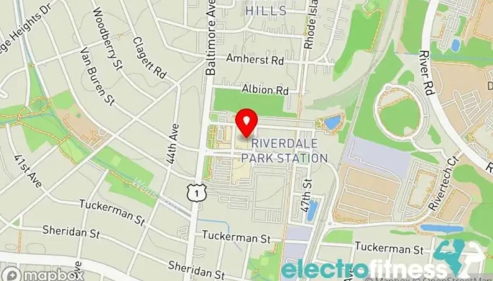 map of Gold's Gym - Riverdale Park Gym, Fitness center, Personal trainer in Riverdale