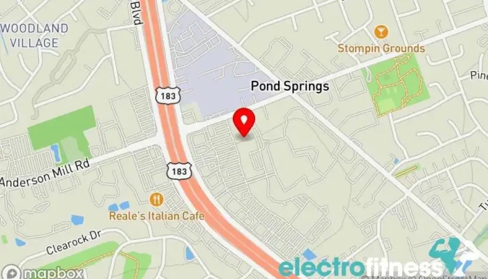 map of Gold's Gym Austin Anderson Arbor Gym, Fitness center, Personal trainer, Physical fitness program in Austin