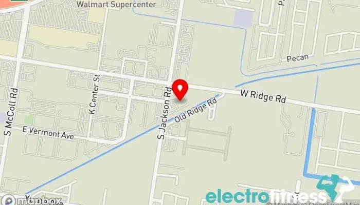 map of Gold's Gym Gym, Aerobics instructor, Fitness center, Personal trainer, Physical fitness program, Swimming pool, Tennis court, Weight loss service, Yoga instructor in Pharr