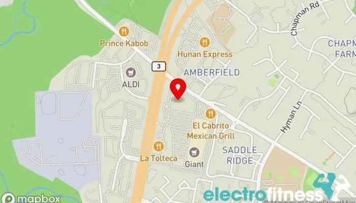 map of Gold's Gym Gym, Fitness center, Personal trainer in Crofton
