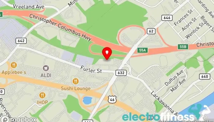 map of Gold's Gym Gym, Basketball court, Day care center, Fitness center, Personal trainer, Pickleball court, Tanning salon in Totowa