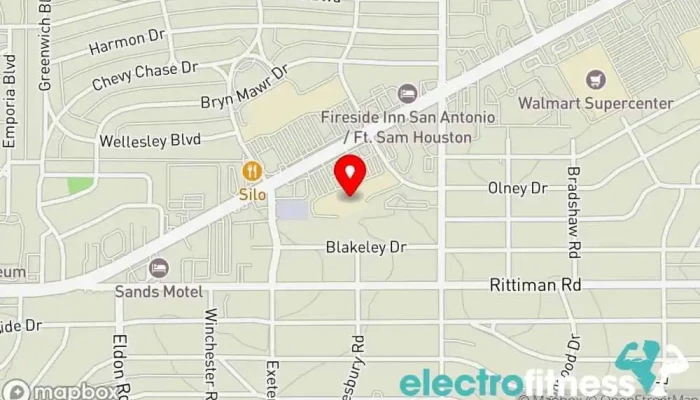 map of Gold's Gym San Antonio Alamo Heights Gym, Fitness center, Personal trainer, Physical fitness program in San Antonio