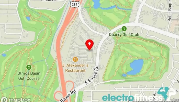 map of Gold's Gym San Antonio The Quarry Gym, Fitness center, Personal trainer, Physical fitness program in San Antonio