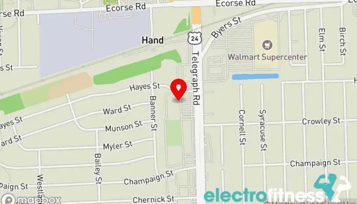 map of Gold's Gym Taylor Gym, Fitness center in Taylor