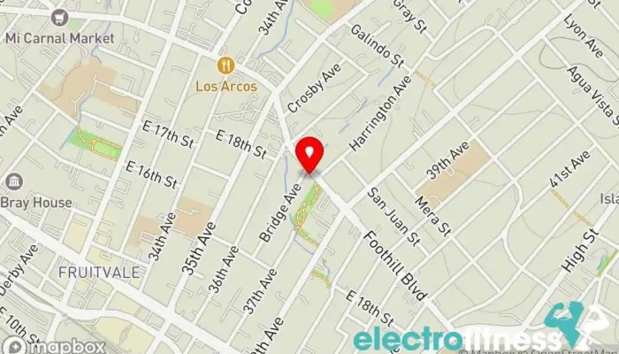 map of Gopa Boxing Club Boxing gym in Oakland