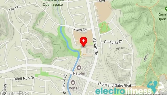 map of Gracie Barra Agoura Martial arts school in Agoura Hills