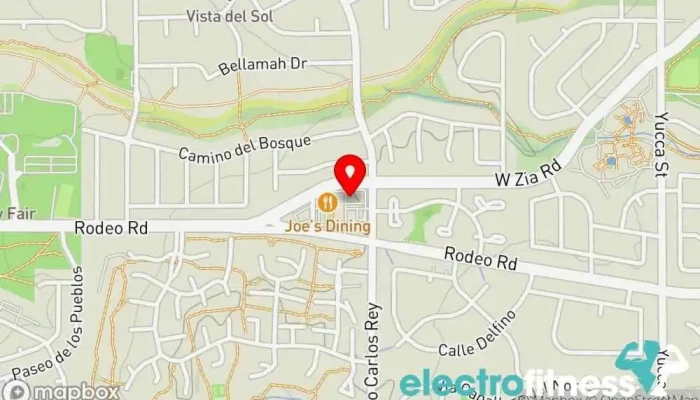 map of Gracie Barra Santa Fe Martial arts school, Gym in Santa Fe