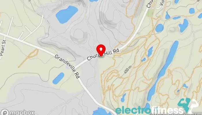 map of Granite City MMA llc. Martial arts school, Fitness center, Jujitsu school, Kickboxing school, Martial arts club, Muay Thai boxing gym, Self defense school in Graniteville