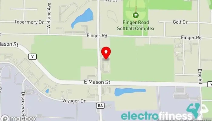 map of Green Frog Yoga Yoga studio in Green Bay