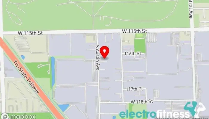 map of Grinderz Training Academy Gym in Alsip