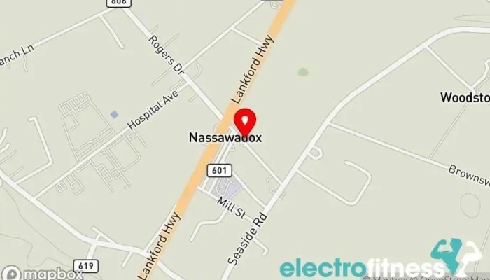 map of GS Yoga Yoga studio in Nassawadox