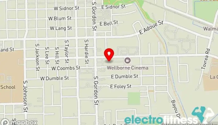 map of Guerra's House of Warriors Martial arts school in Alvin