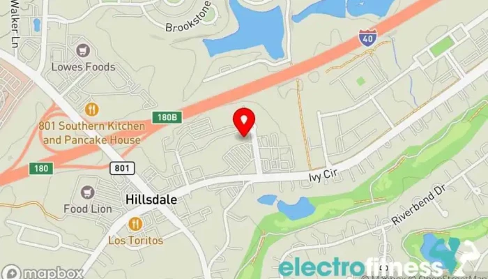 map of Gym 365 Bermuda Run Physical fitness program, Gym, Personal trainer in Bermuda Run