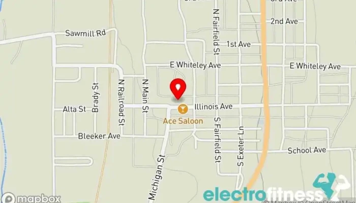 map of Gym Gym in Council