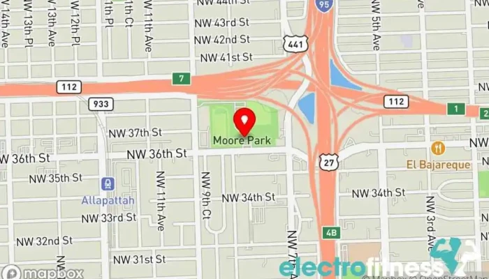map of Gym nacio Gym in Miami