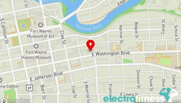 map of H2O For Fitness Fitness equipment wholesaler, Exercise equipment store, Physical fitness program in Fort Wayne