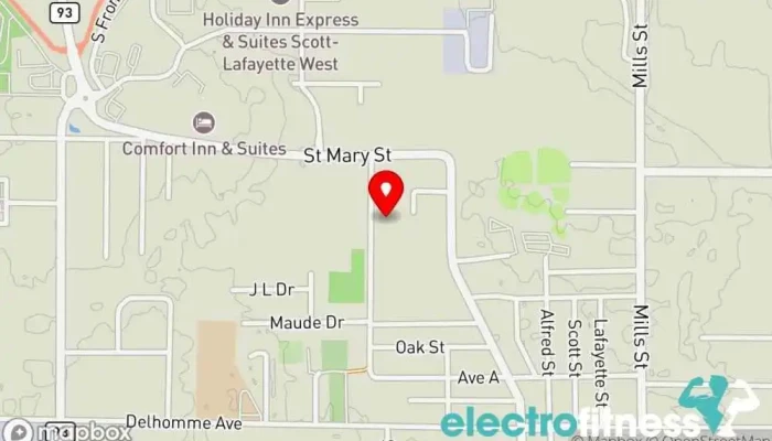 map of Hangtime TNT Gymnastics and Cheerleading Gymnastics center, Fitness center in Scott