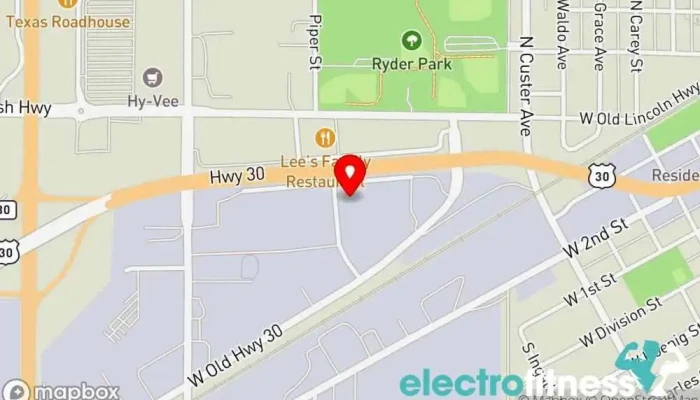map of Health Plex Fitness Center Fitness center, Gym in Grand Island