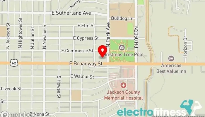 map of Heart & Vascular Center: Sweeney Robert MD Fitness center in Altus