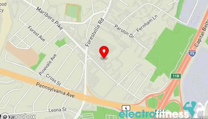 map of Her Flex Fitness Gym in Forestville