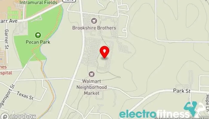 map of HexPit Nac Fitness center in Nacogdoches