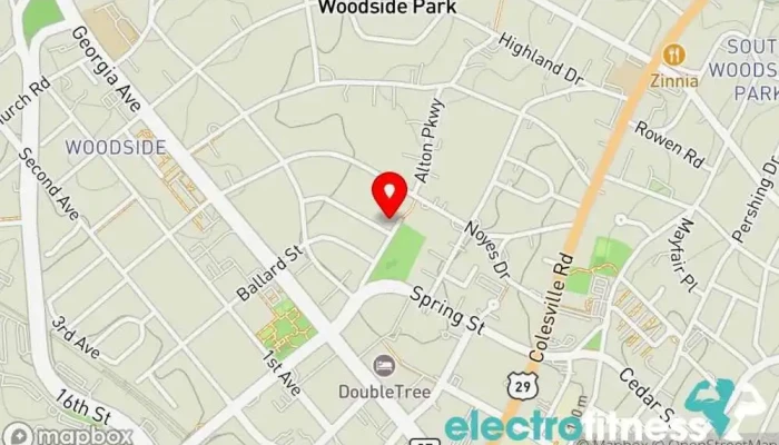 map of HEYlifetraining Fitness and Wellness Pilates studio, Nutritionist, Personal trainer in Silver Spring