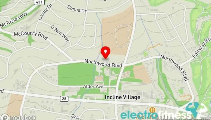 map of High Altitude Fitness Gym in Incline Village