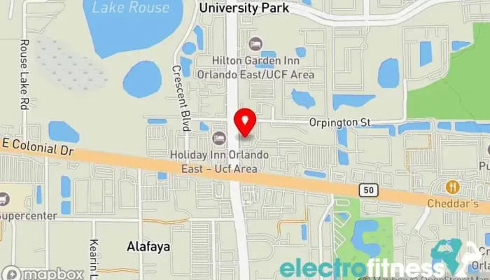 map of HILI FITNESS Pilates studio in Orlando
