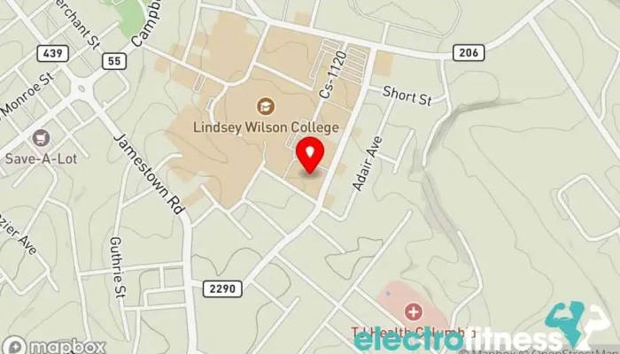 map of Holloway Health & Welllness Center Gym in Columbia