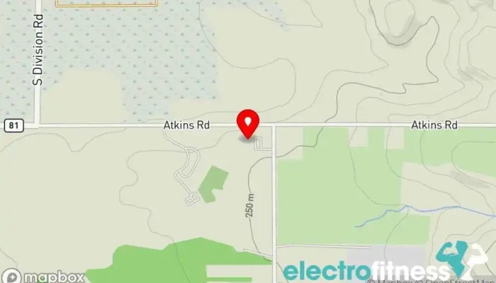 map of HŌM Social Fitness center in Petoskey