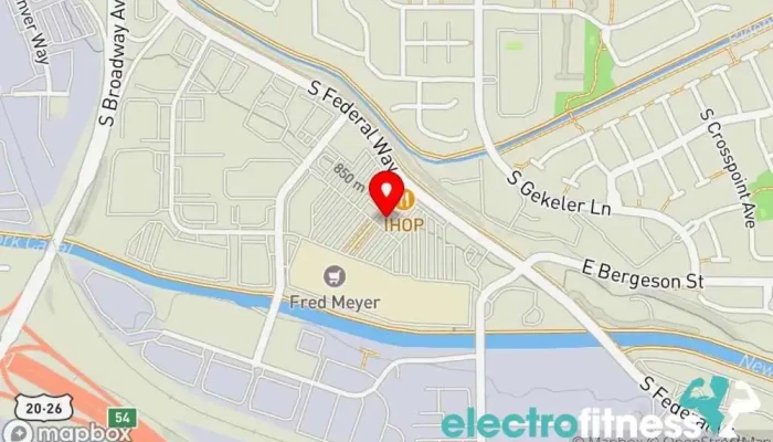 map of HOTWORX - Boise, ID - S Federal Way Yoga studio, Fitness center, Gym, Indoor cycling, Pilates studio in Boise